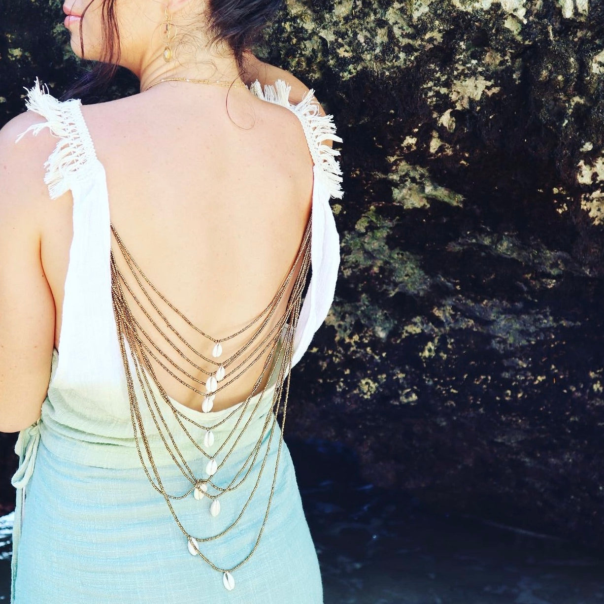 'BLISS' Plant Dyed Long Dress - Coral