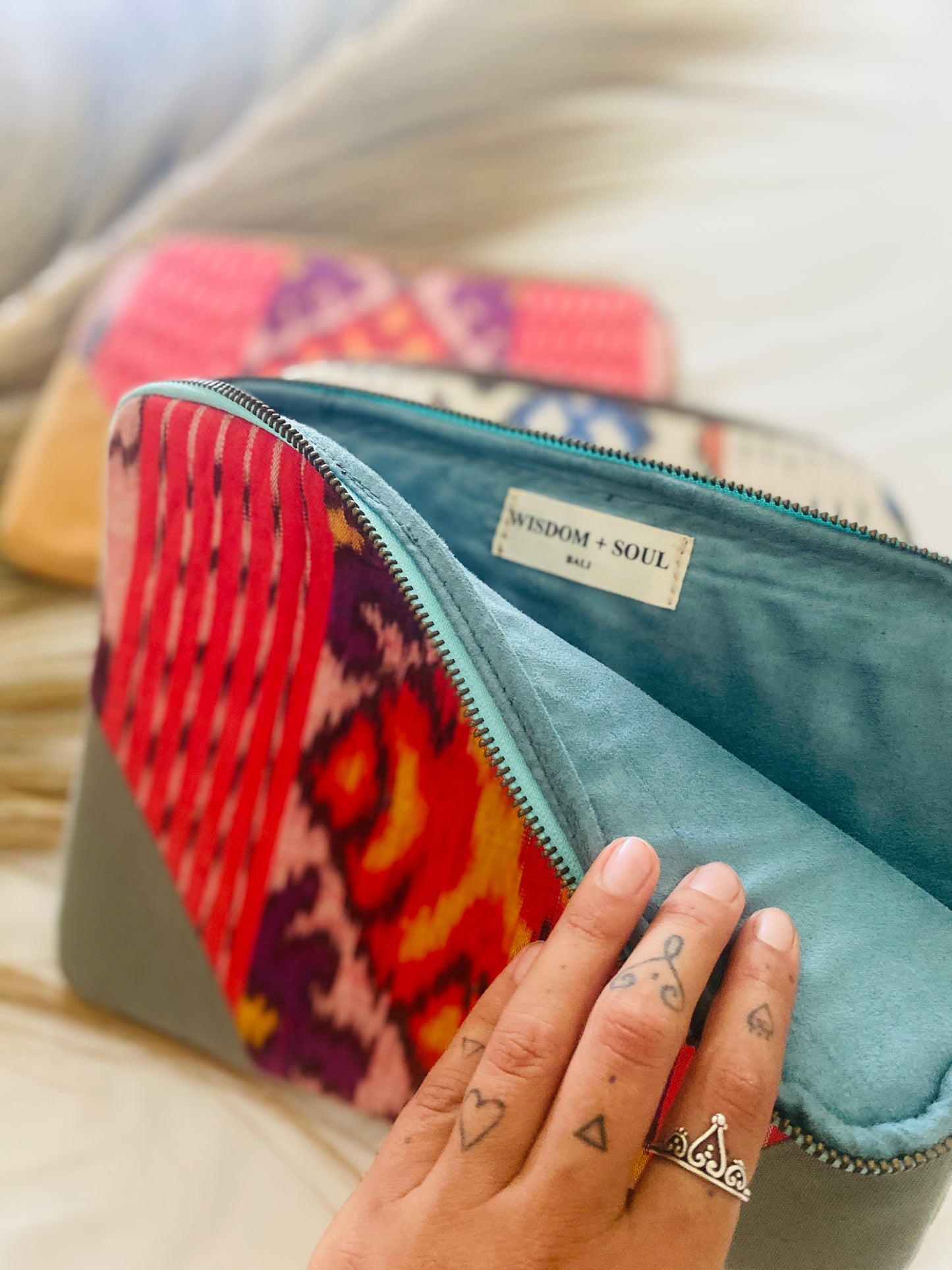 IKAT Laptop Sleeve - Turquoise Blue