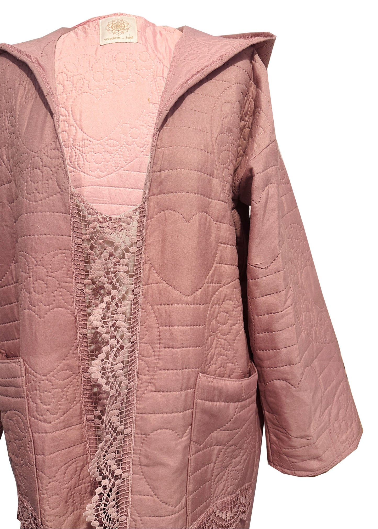 LOVE Lilac Long Duvet Coat