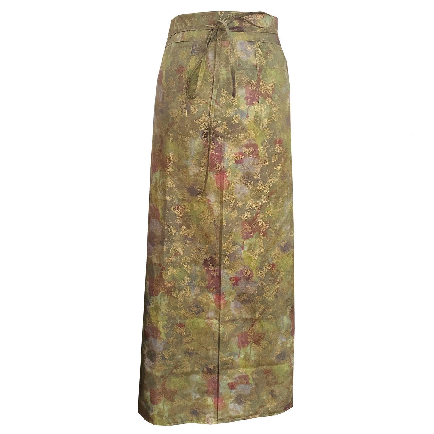 'EARTH' Batik Dyed Long Wrap Skirt