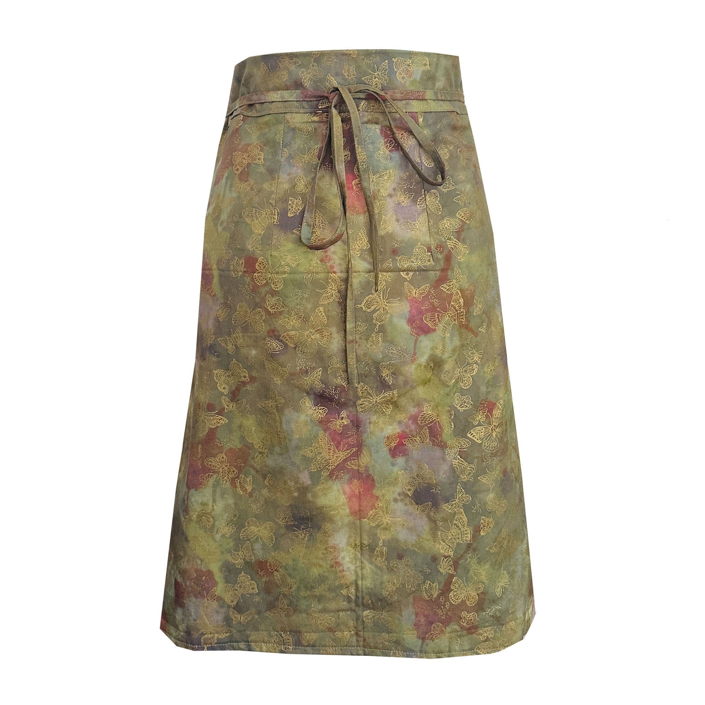 'EARTH' Batik Dyed Midi Wrap Skirt