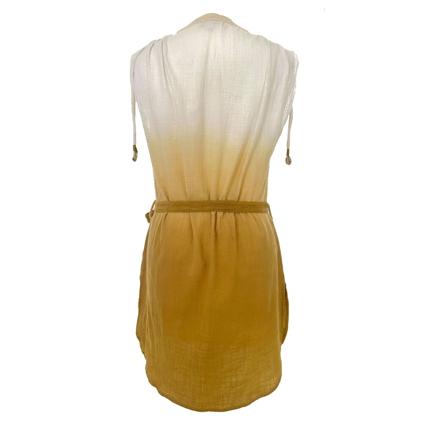 ‘BLISS’ Plant Dyed Short Kaftan - Sand