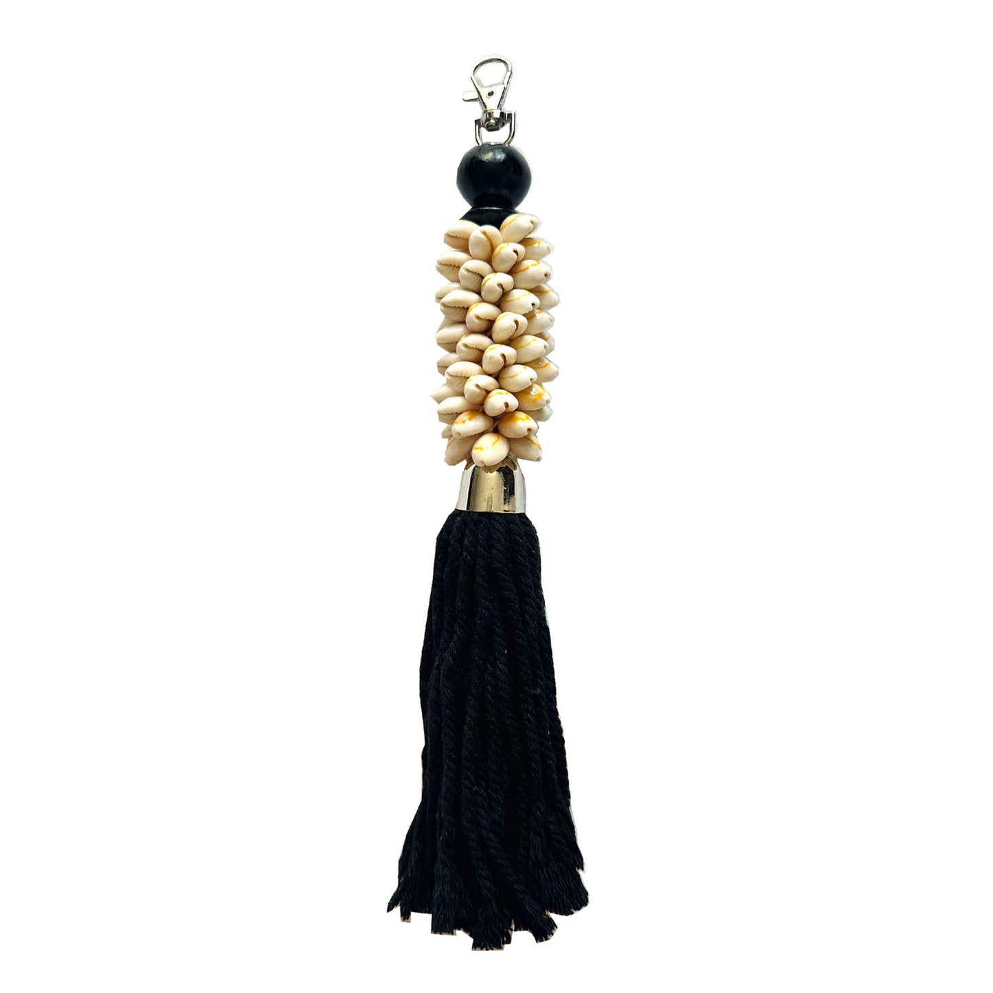 OCEAN Cowry Shell Bag Charm - Black