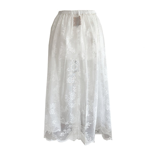 FLOWER Lace Long Tutu Skirt