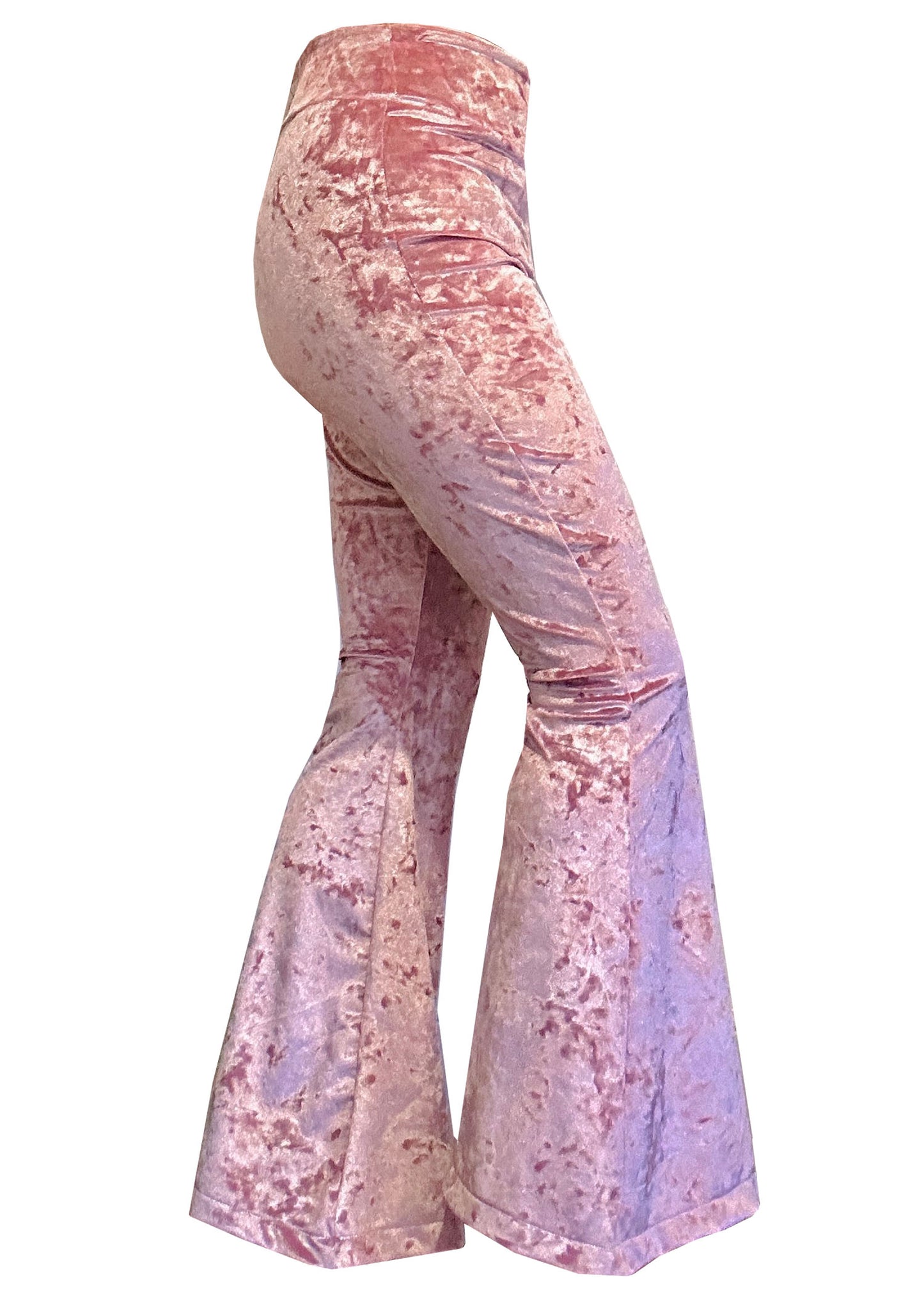 'LOTUS' Crushed Velvet Flares