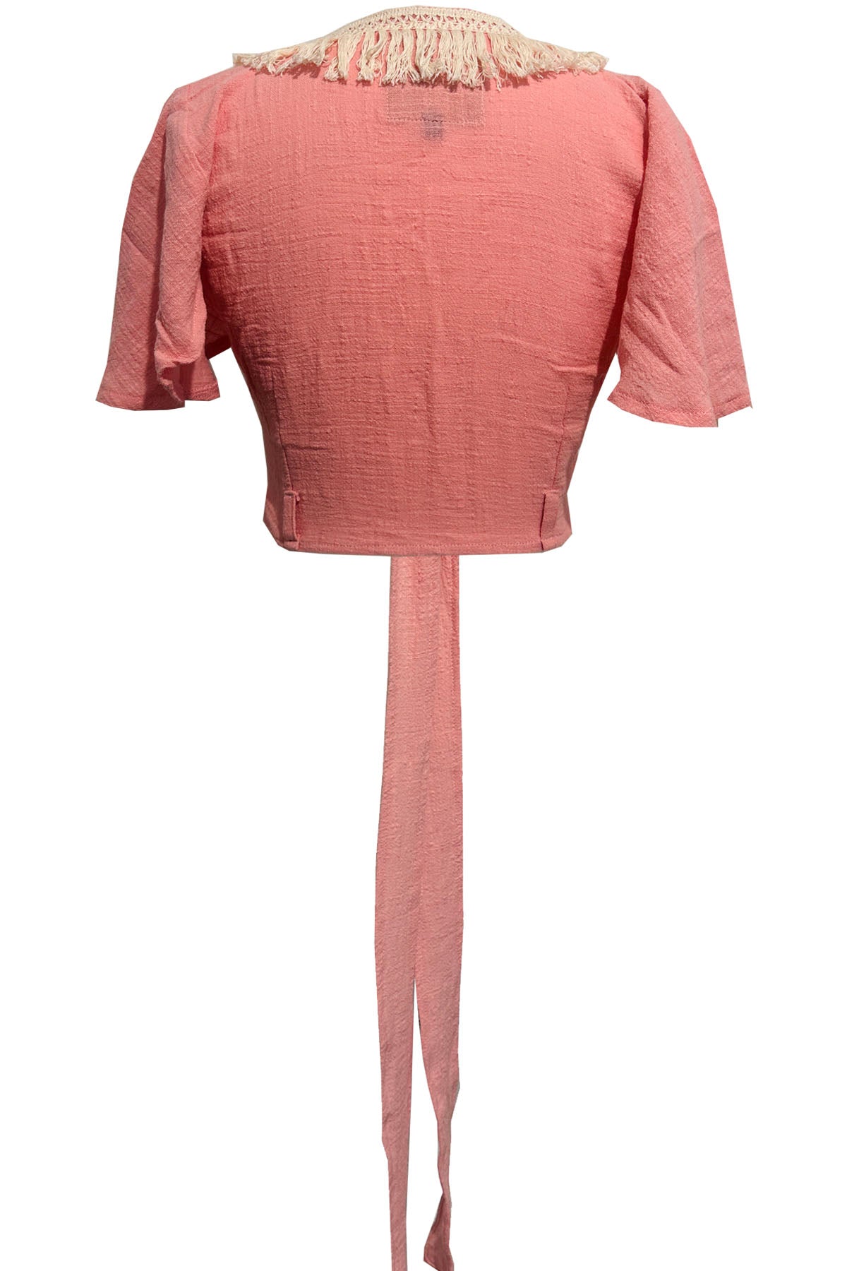 'LUNA' Cotton Wrap Top - Lotus