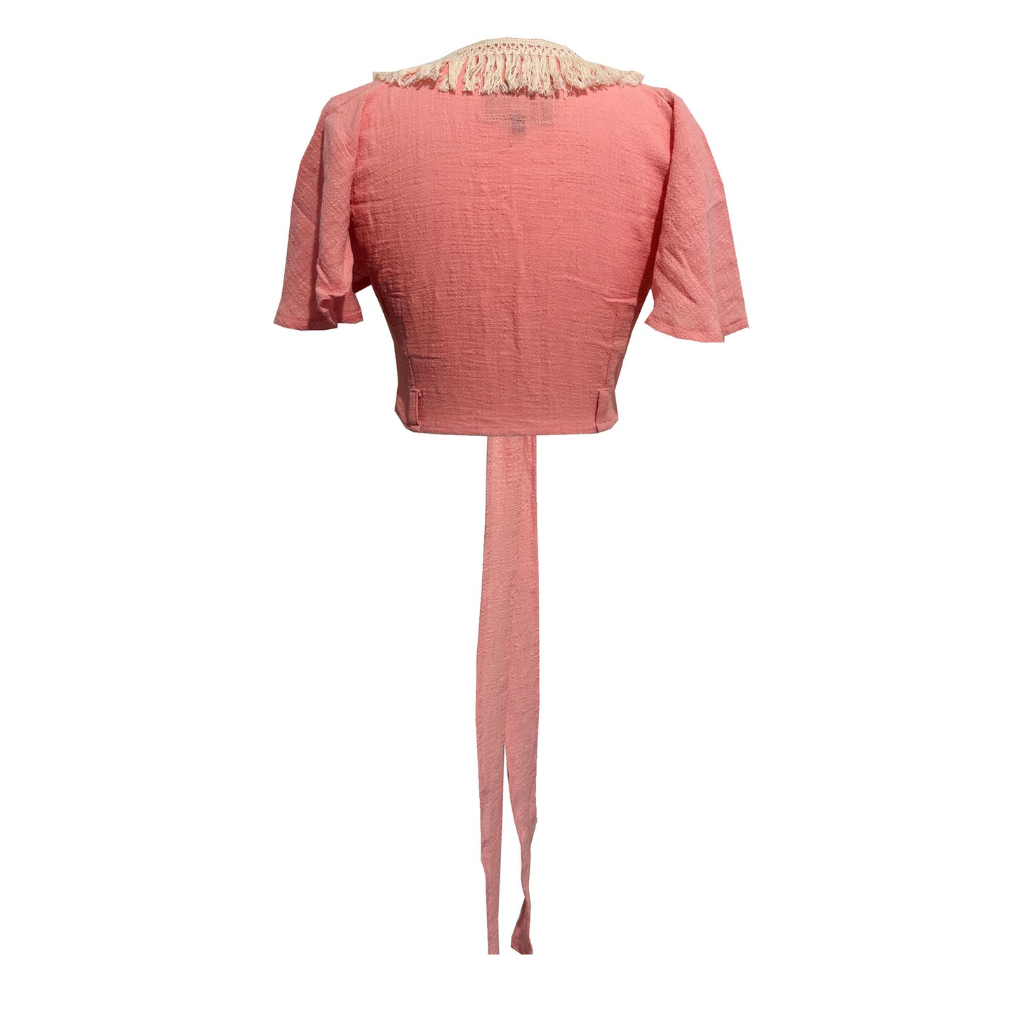 'LUNA' Cotton Wrap Top - Lotus