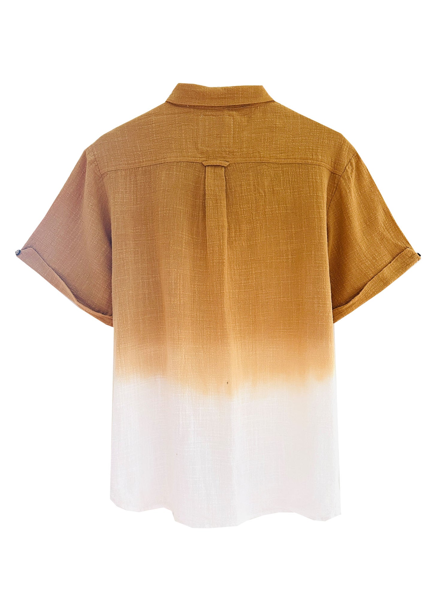 ‘KĀNE’ Plant Dyed Full Buttoned Men's Shirt - Sand