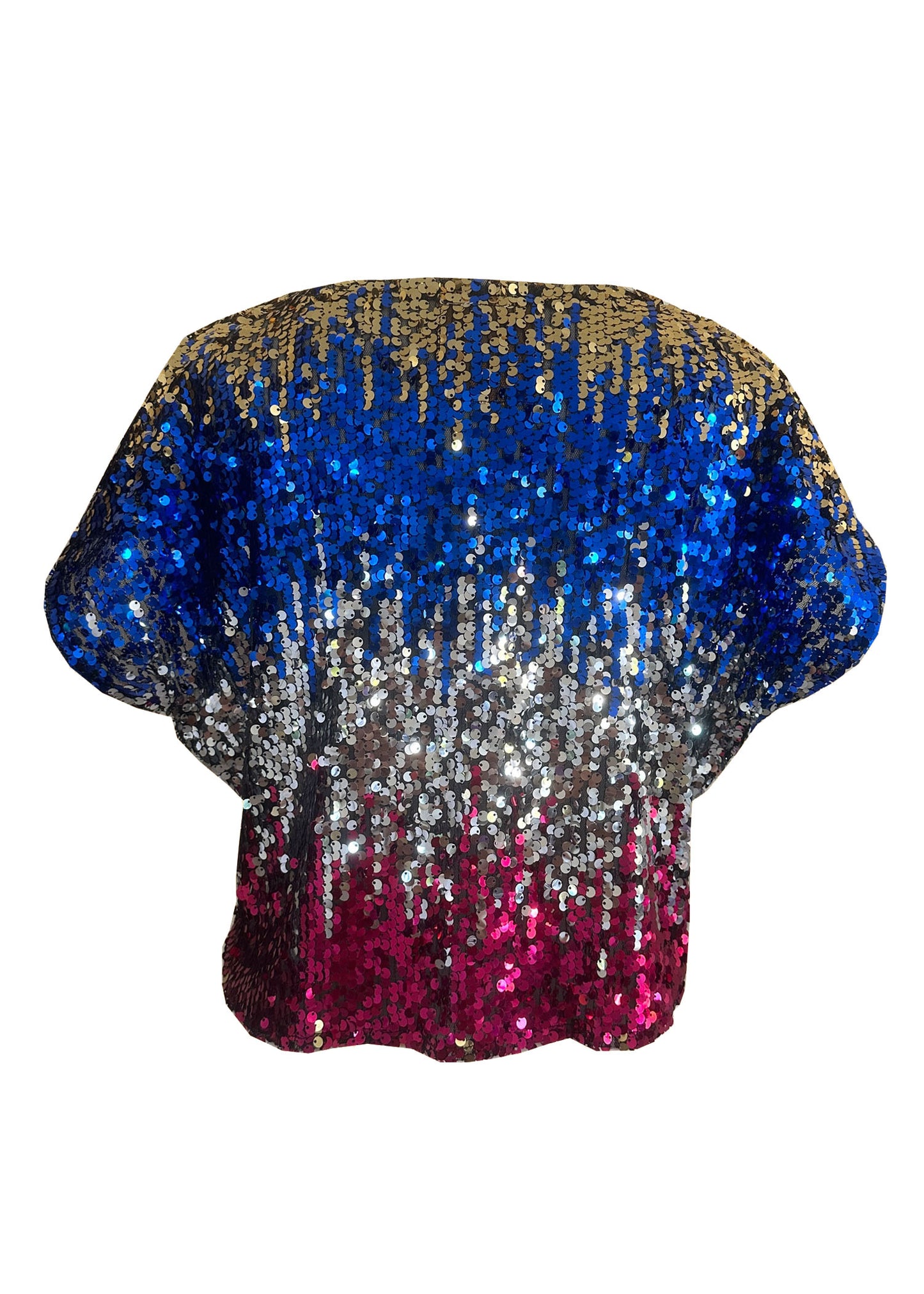 'PLAY' Mini Sequin Cape