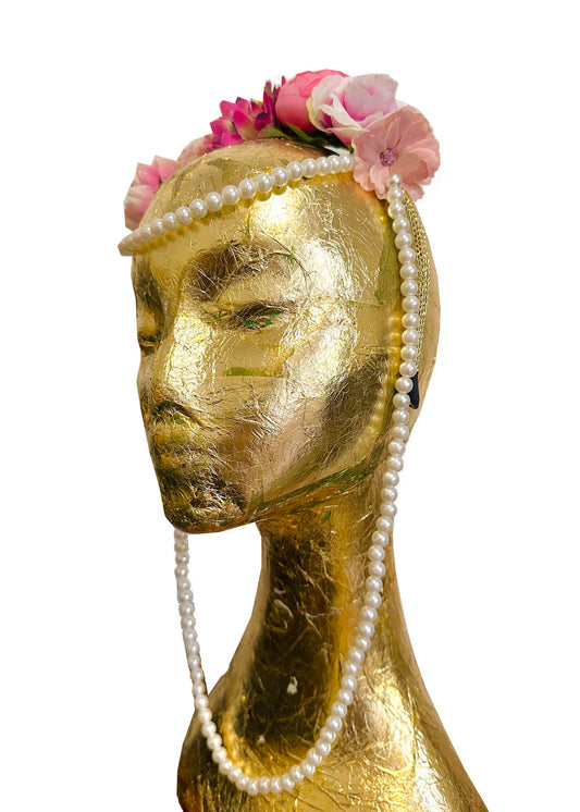 ROSE GARDEN Floral Pink Headband