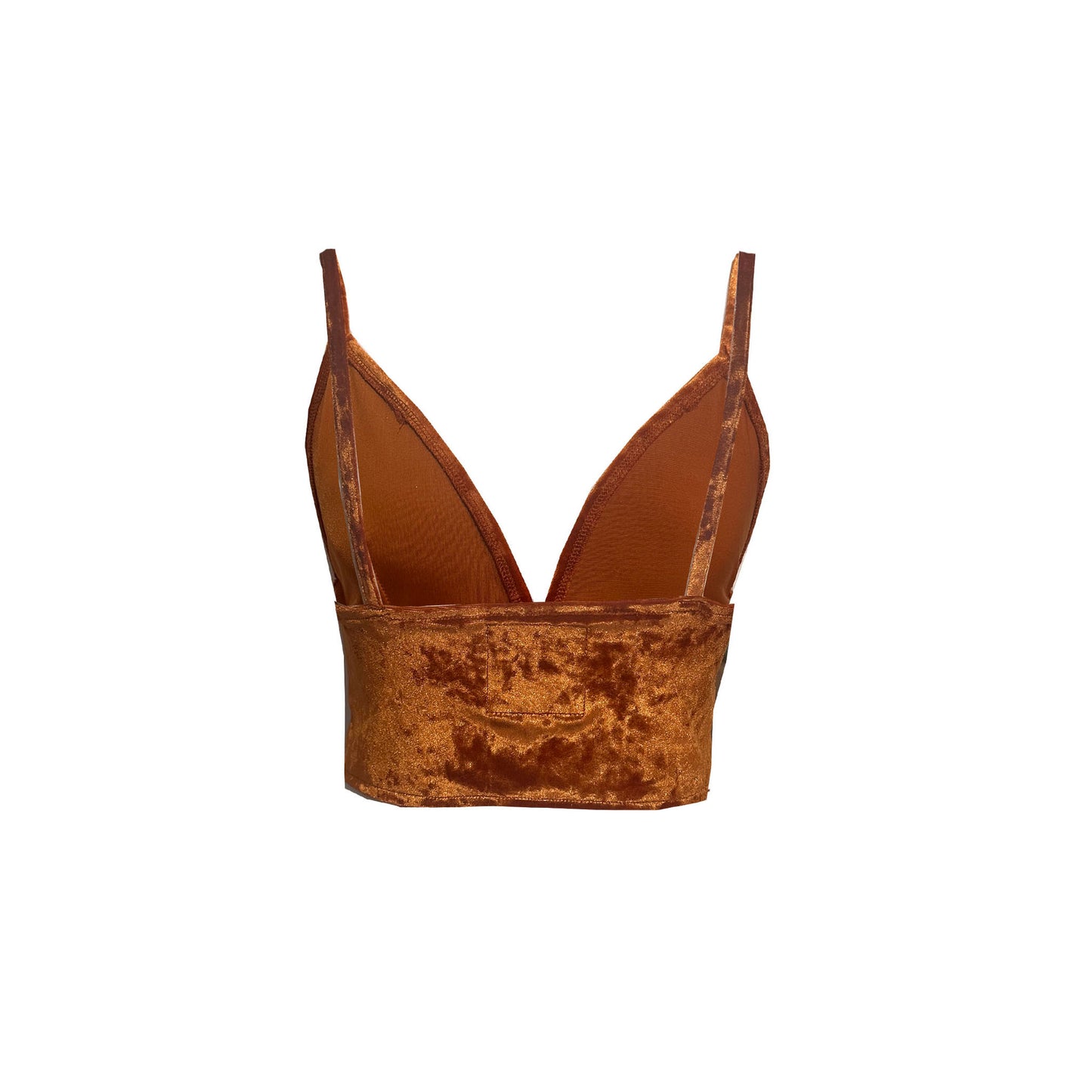 RUST Crushed Velvet Bralette
