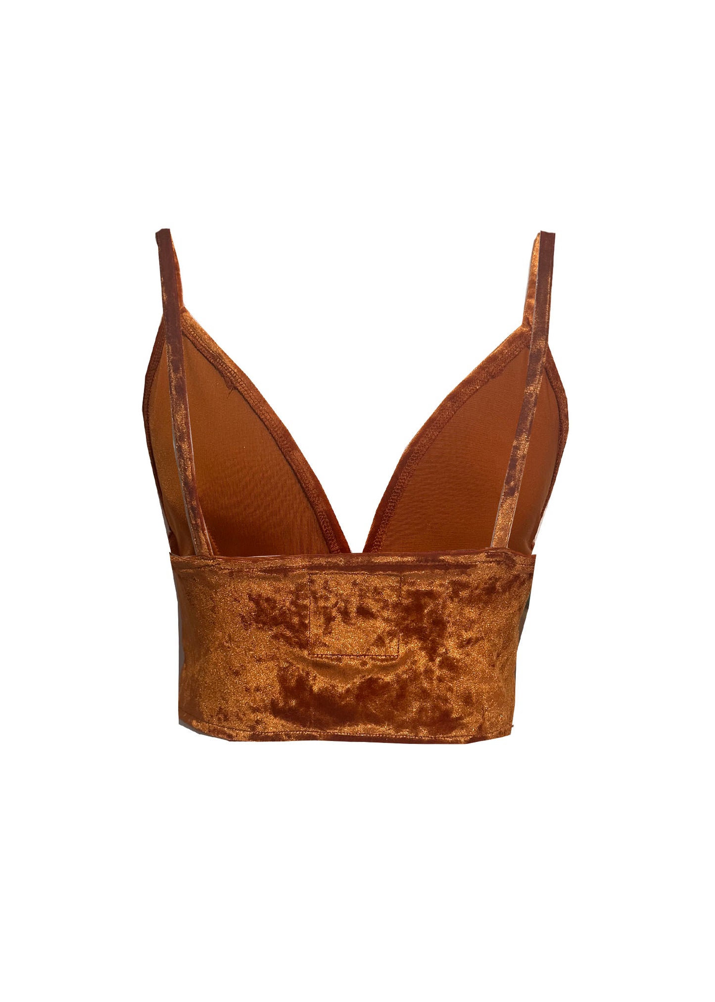 RUST Crushed Velvet Bralette