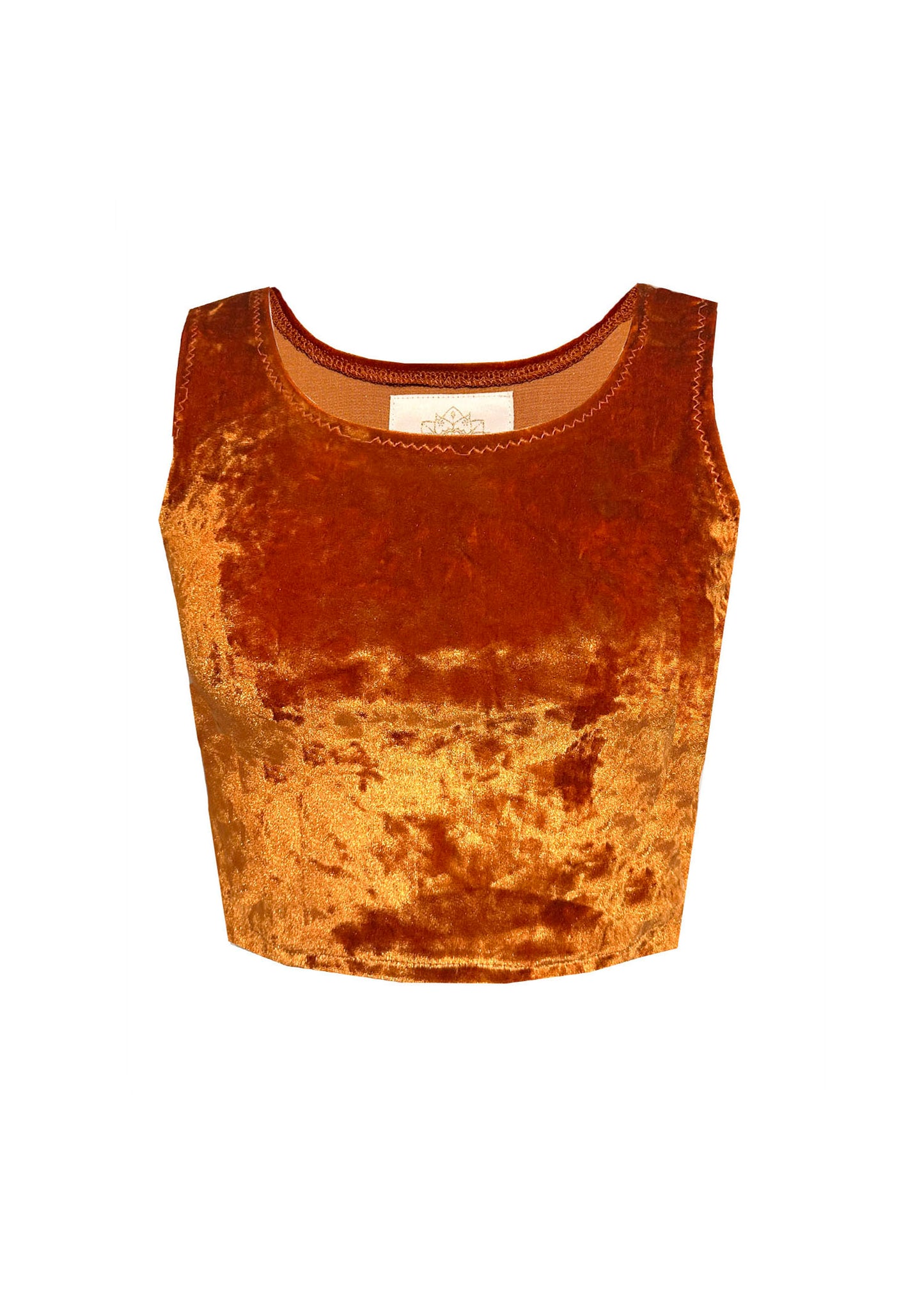 RUST Crushed Velvet Tank Top