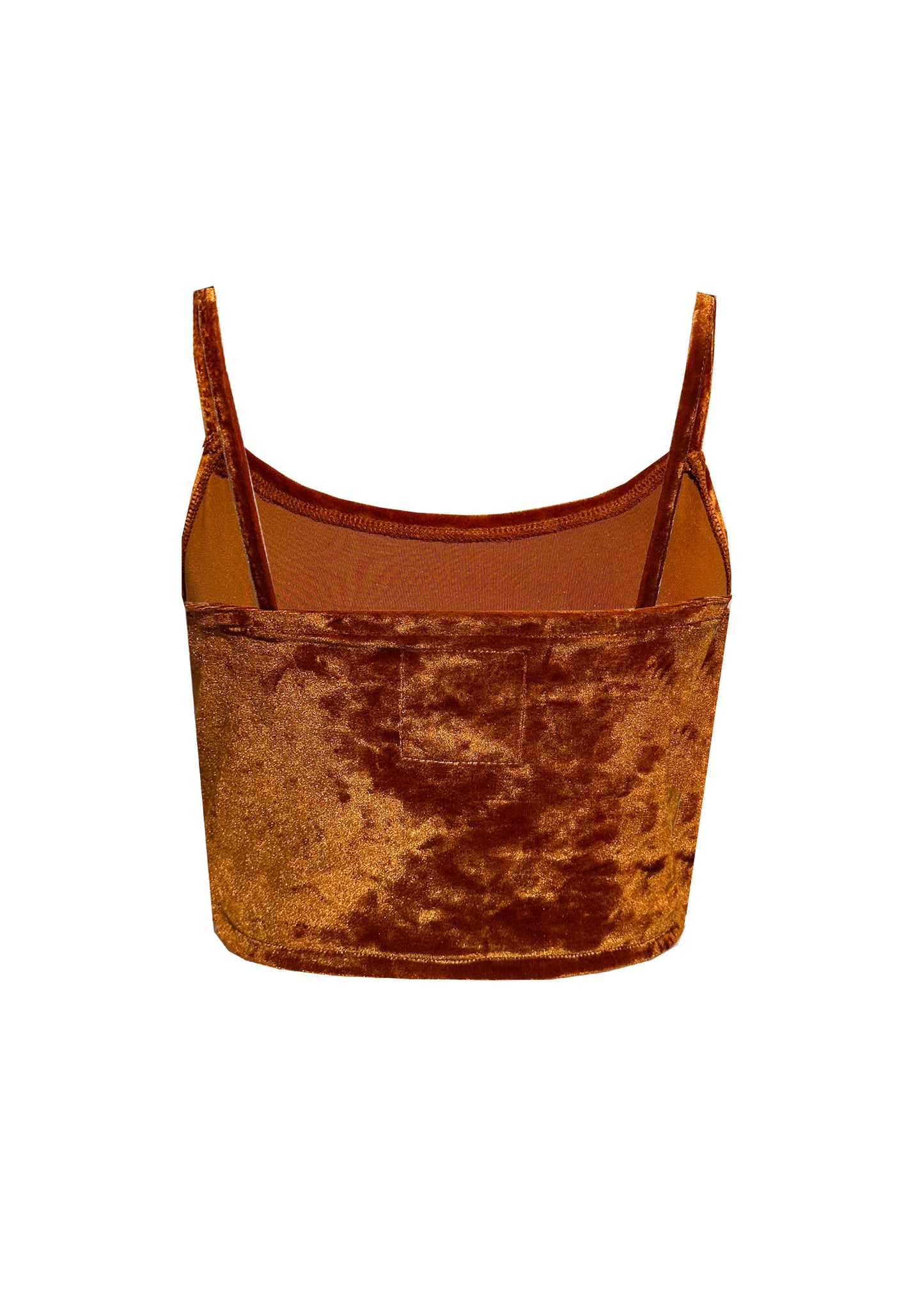 RUST Crushed Velvet Cami Top