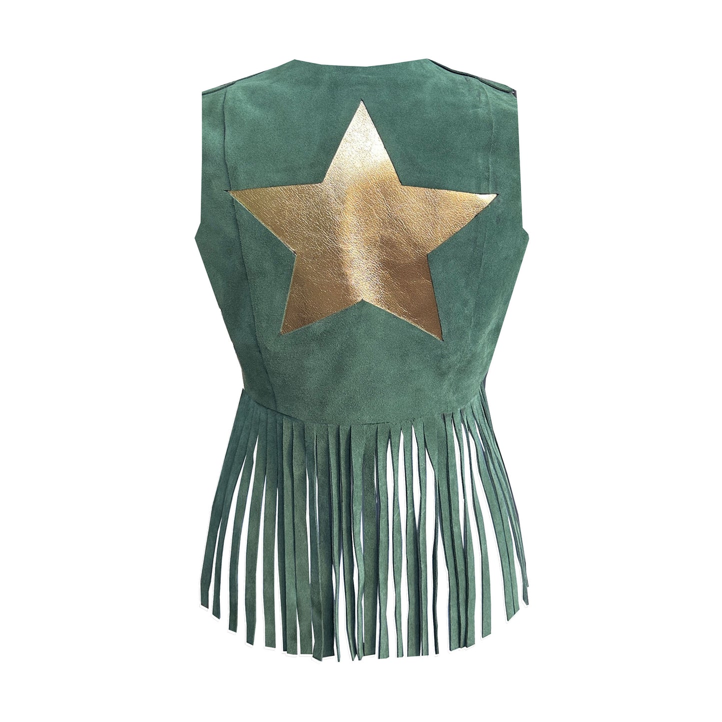 STAR Suede Tassel Waistcoat