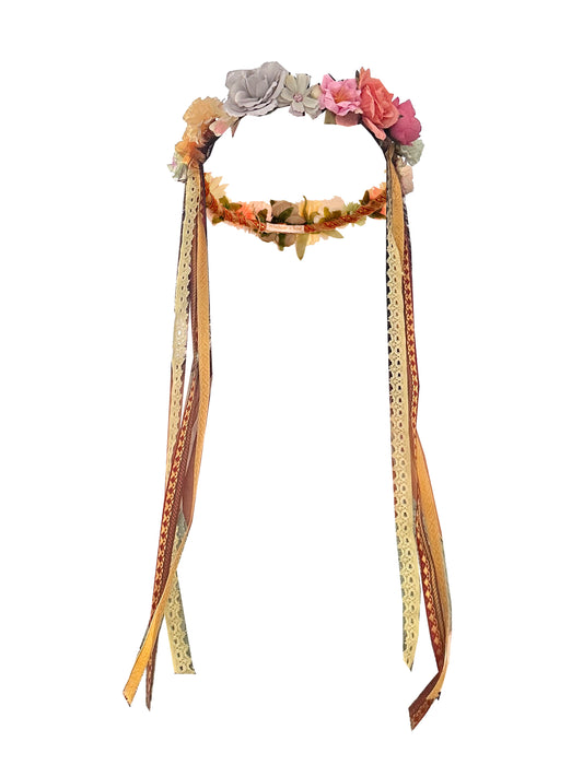 WOODLAND Floral Hair Wreath