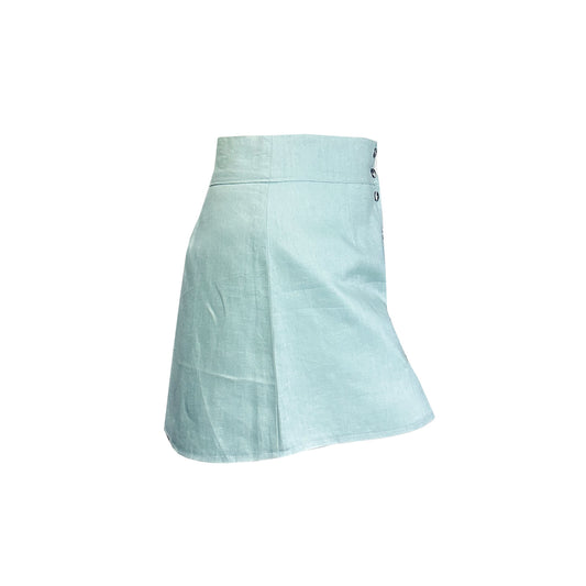 'ZEN' Linen Skirt - Mint