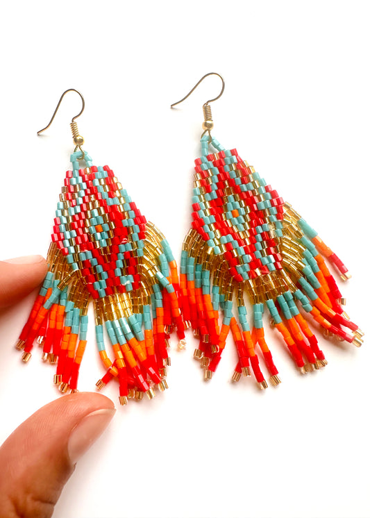 PAPAYA Mega Bead Earrings