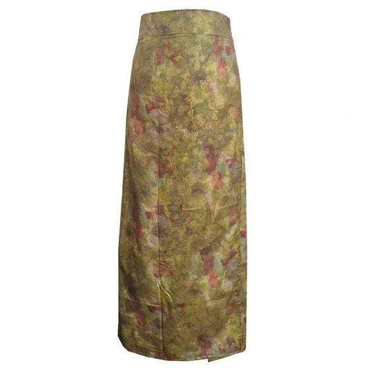 'EARTH' Batik Dyed Long Wrap Skirt