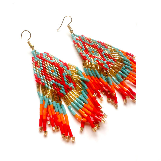 PAPAYA Mega Bead Earrings