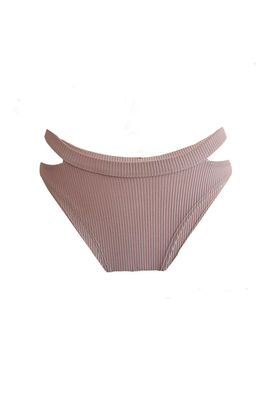 'ULUWATU' Rib Bikini Pantie - Nude