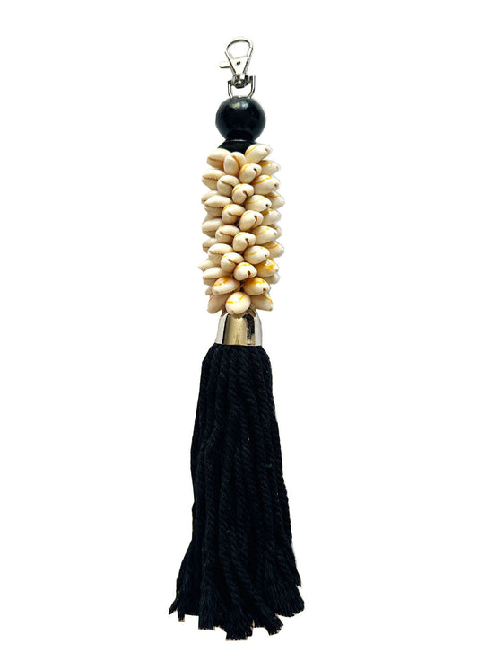 OCEAN Cowry Shell Bag Charm - Black