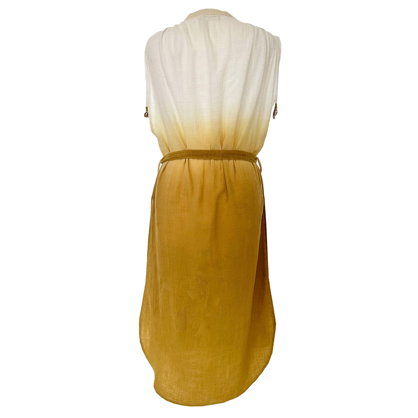 ‘BLISS’ Plant Dyed Long Kaftan - Sand