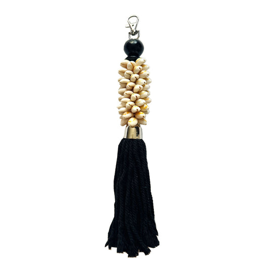 OCEAN Cowry Shell Bag Charm - Black