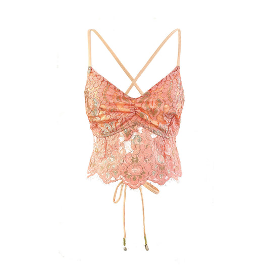 'DREAM' Lace Top - Coral