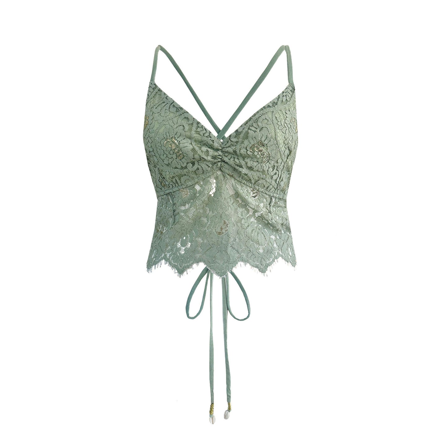 'DREAM' Lace Top - Sage