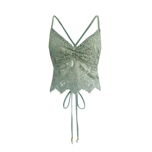 'DREAM' Lace Top - Sage
