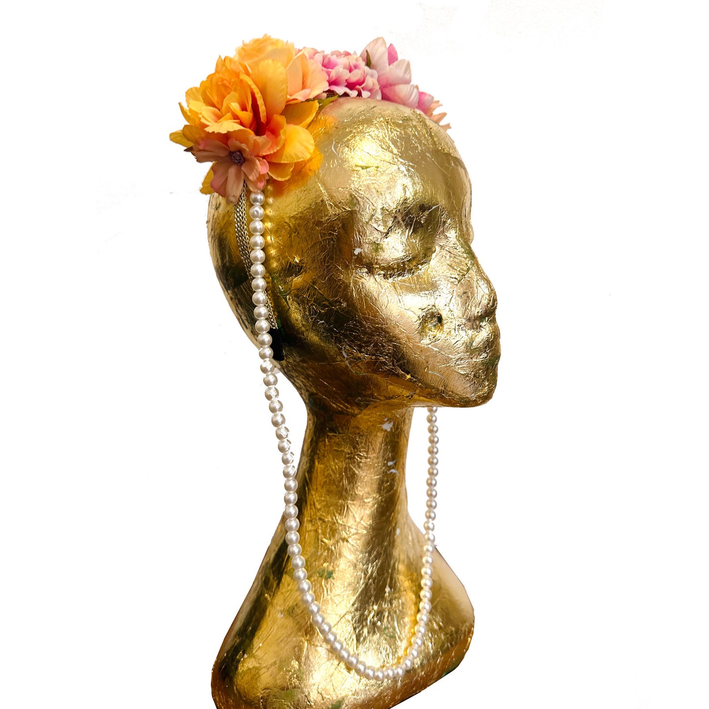 SUNSET Floral Pink Peach Headband