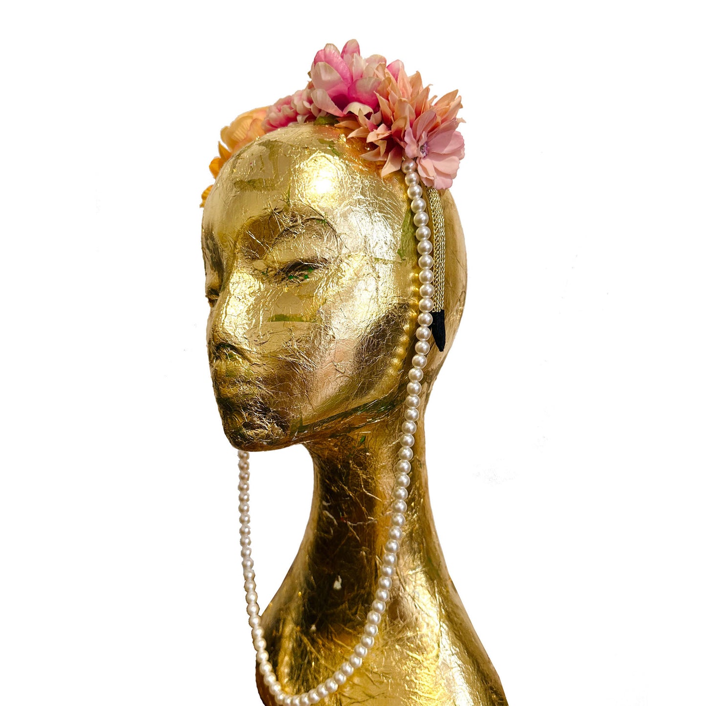 SUNSET Floral Pink Peach Headband