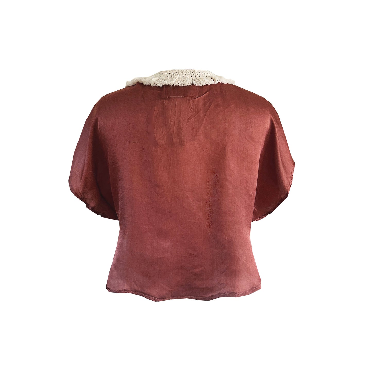 'FLOW' Silk Cape - Rust
