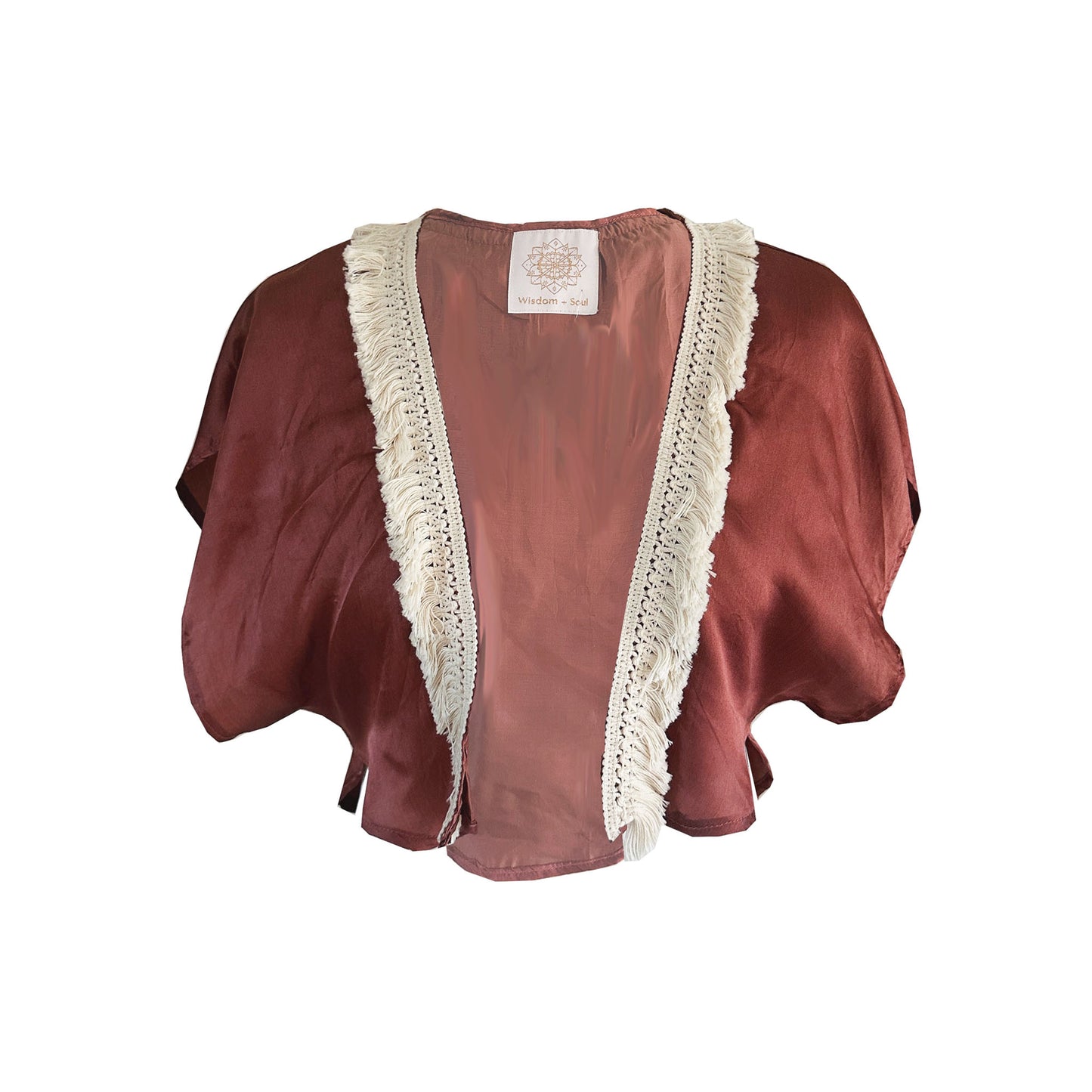'FLOW' Silk Cape - Rust