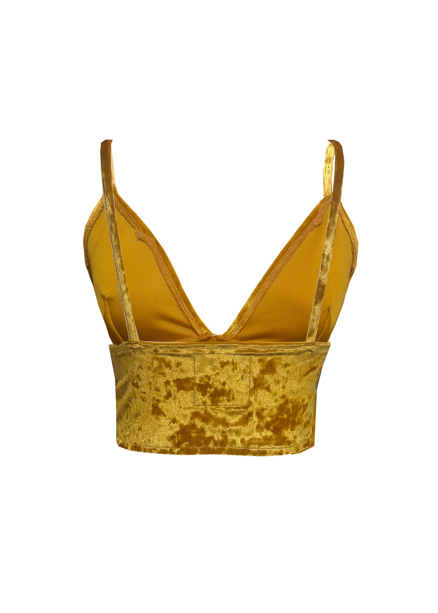GEOLU Crushed Velvet Bralette