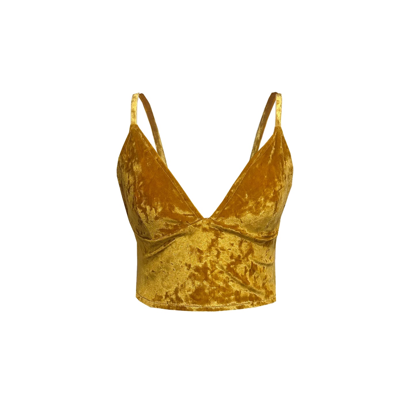 GEOLU Crushed Velvet Bralette