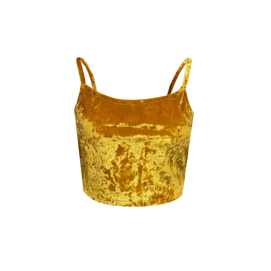 GEOLU Crushed Velvet Cami Top