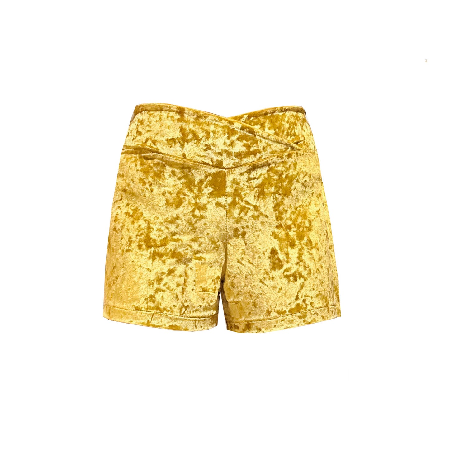 GEOLU Crushed Velvet Shorts