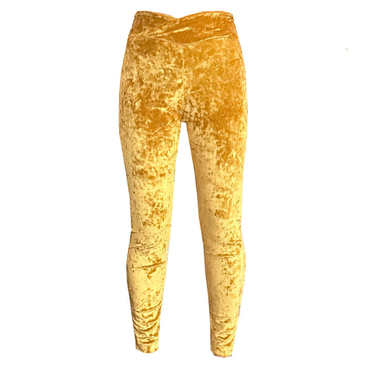 'GEOLU' Crushed Velvet Leggings