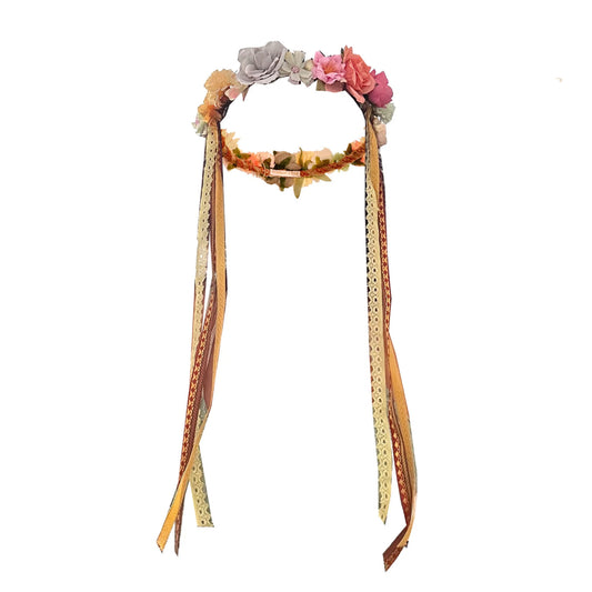 WOODLAND Floral Hair Wreath
