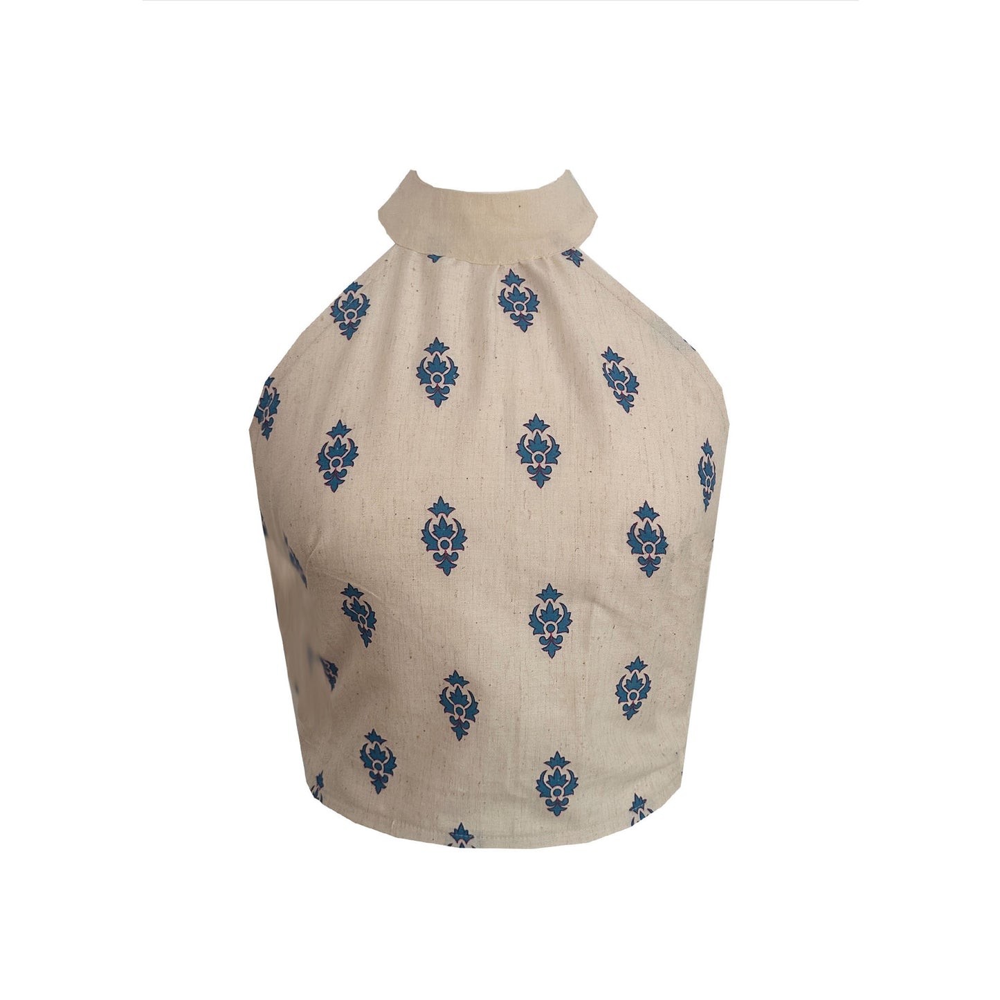 RANI Cotton Halter Top - Blue