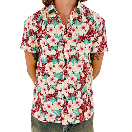 ‘HIBISCUS’ Men's Cotton Shirt