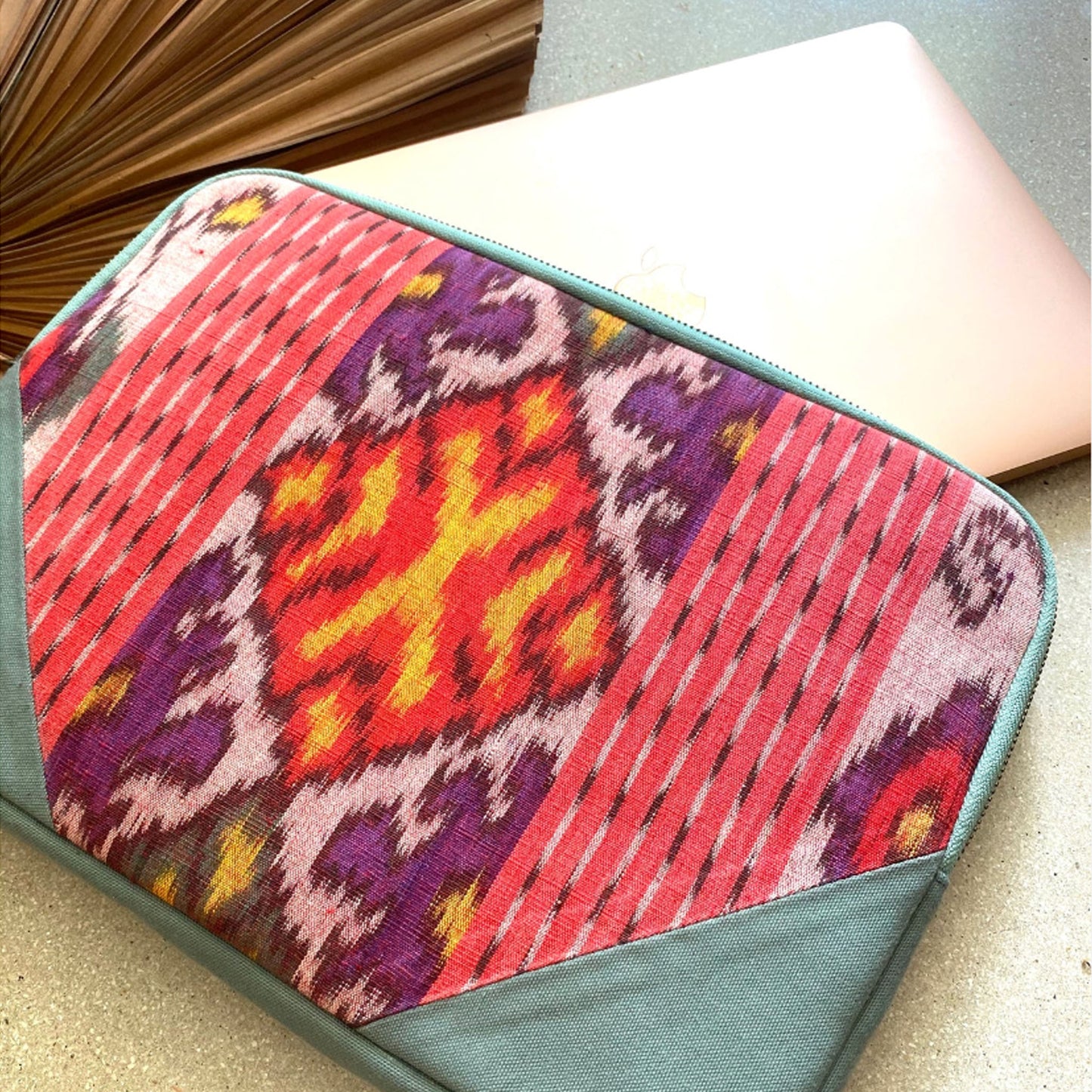 IKAT Laptop Sleeve - Turquoise Blue