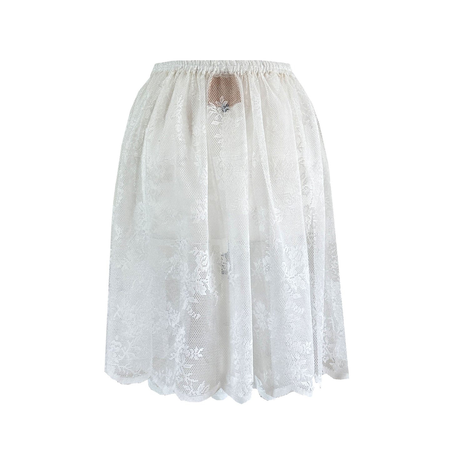 FLOWER Lace Midi Tutu Skirt