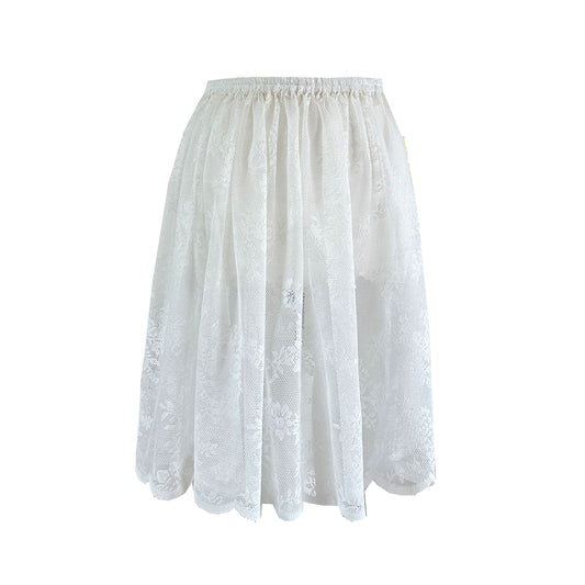 FLOWER Lace Midi Tutu Skirt