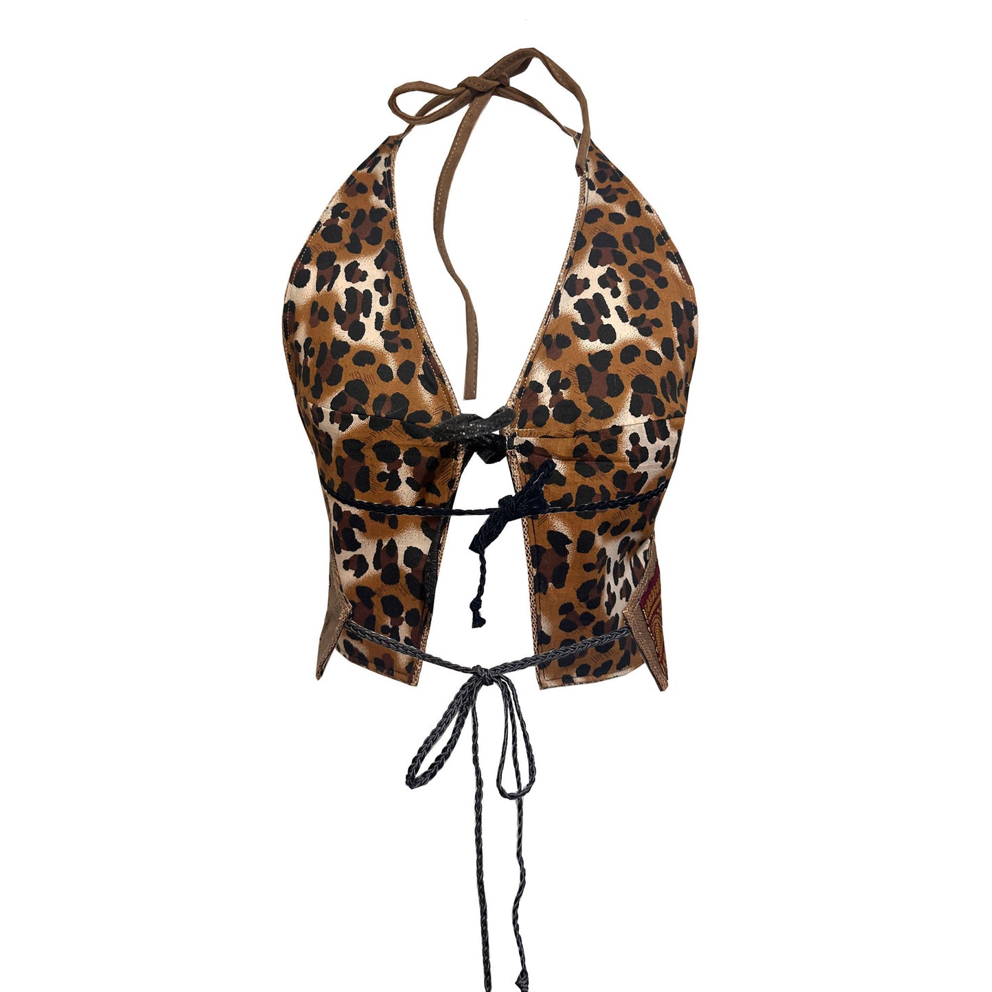 'DUST' Leather Halter Top