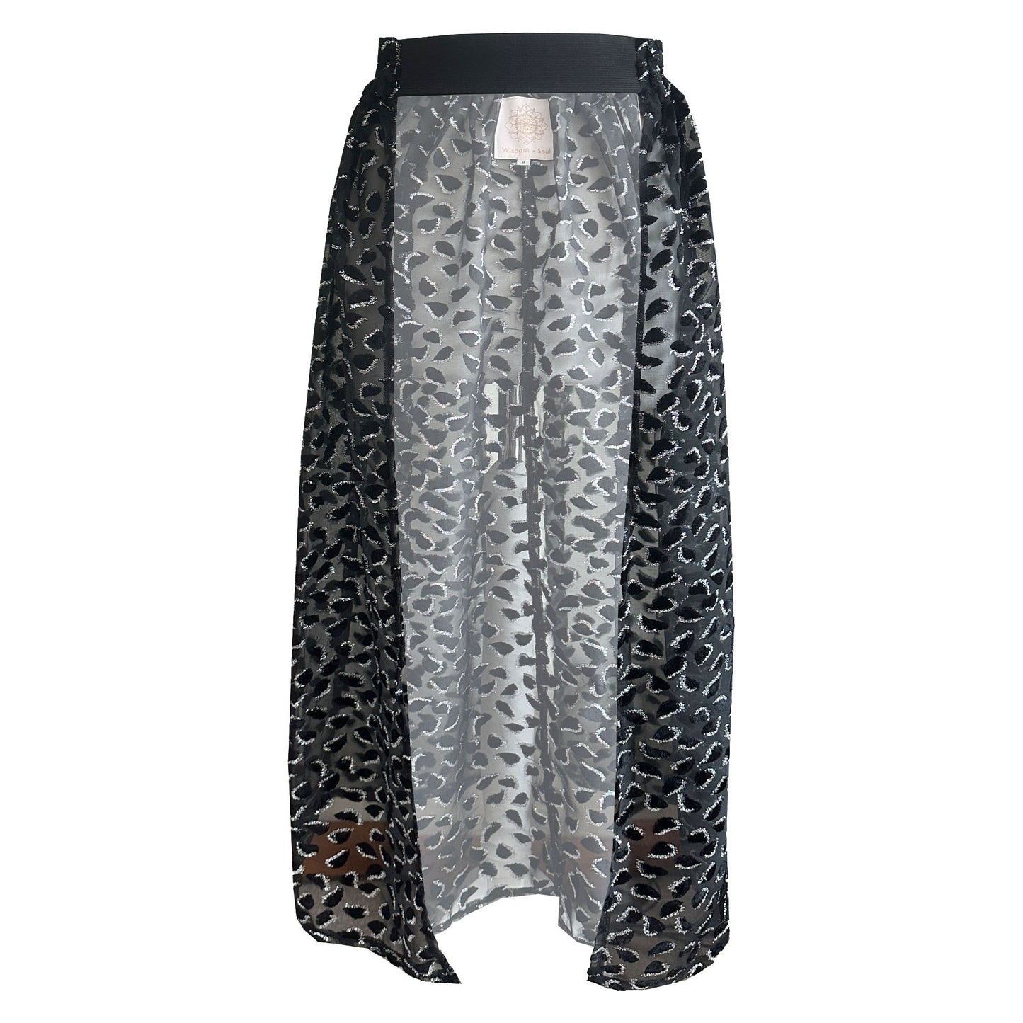 SHADOW Mesh Maxi Bustle Skirt