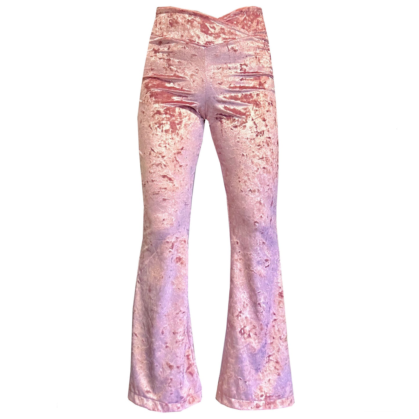 'LOTUS' Crushed Velvet Flares