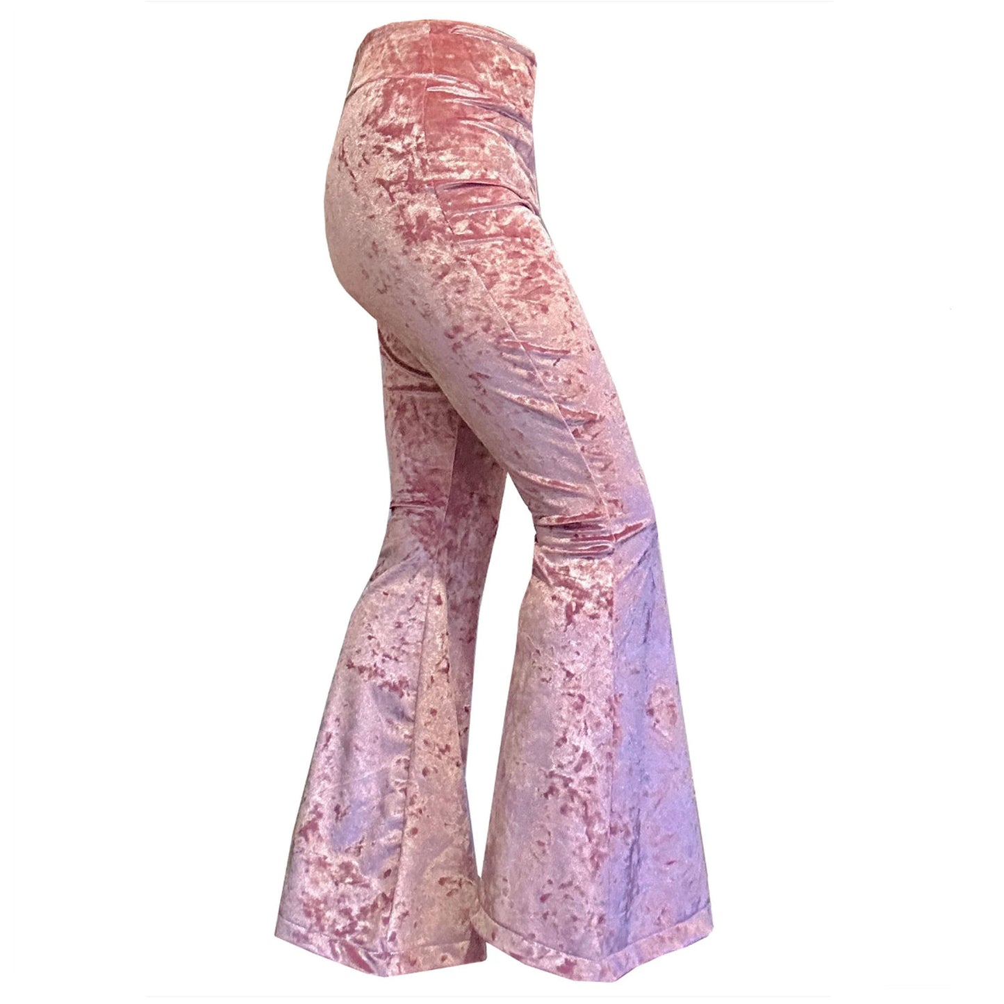 'LOTUS' Crushed Velvet Flares